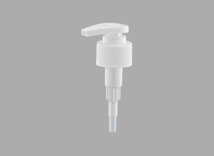 KR-3010 Ribbed Matte Silver Lotion Dispenser With 1cc Small Dosage Suitable For Facial Care