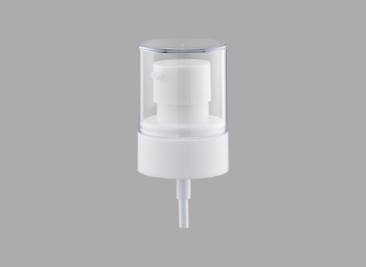 KR-3104 20 / 410 Ribbed PP Plastic Treatment Pump / Liquid Dispenser For Body Cream